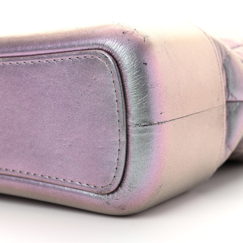 Iridescent Lambskin Calfskin Quilted