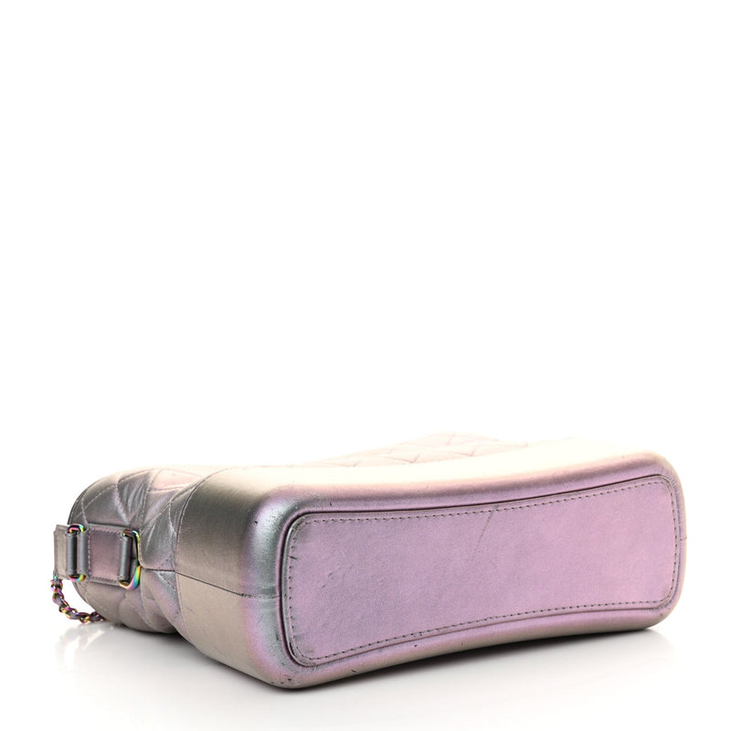 Iridescent Lambskin Calfskin Quilted