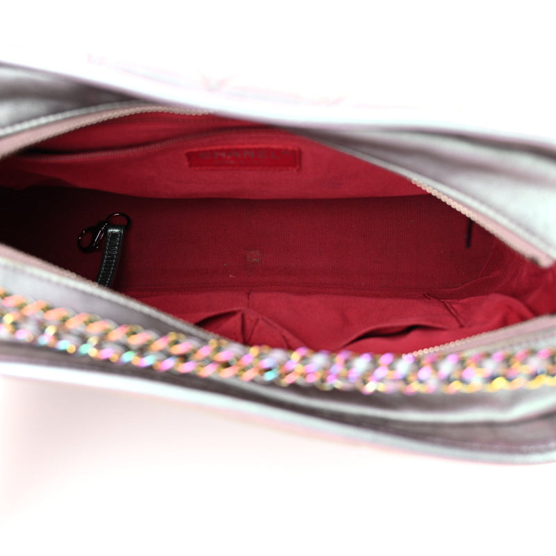 Iridescent Lambskin Calfskin Quilted