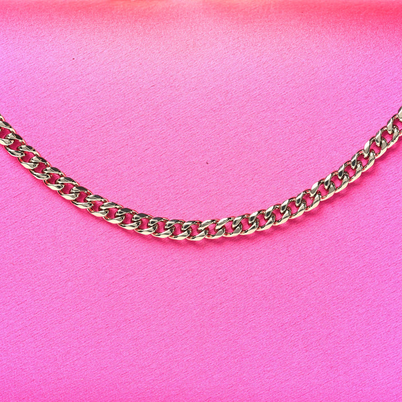 Satin Crystal Clemmie Clutch Fuchsia