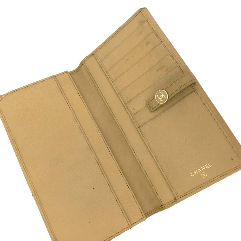 Ega Chanel Coco Button Leather Long