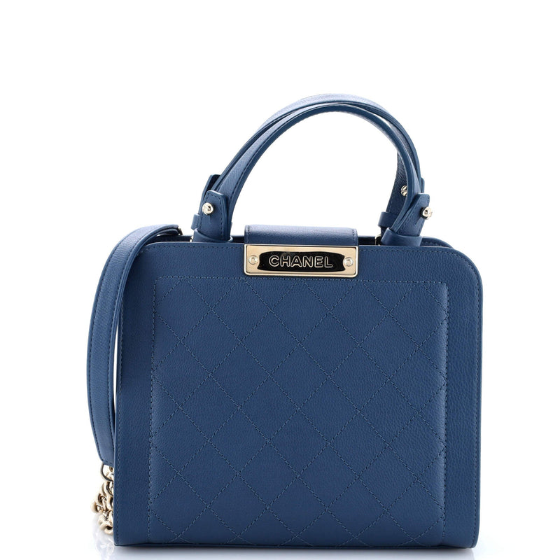 Label Click Shopping Tote Quilted