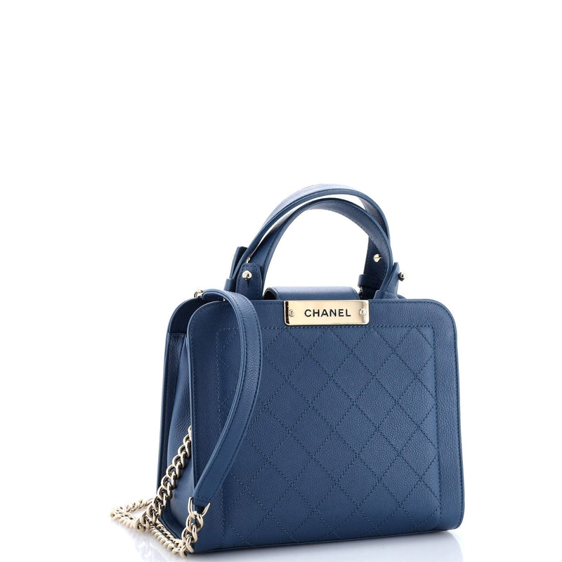 Label Click Shopping Tote Quilted