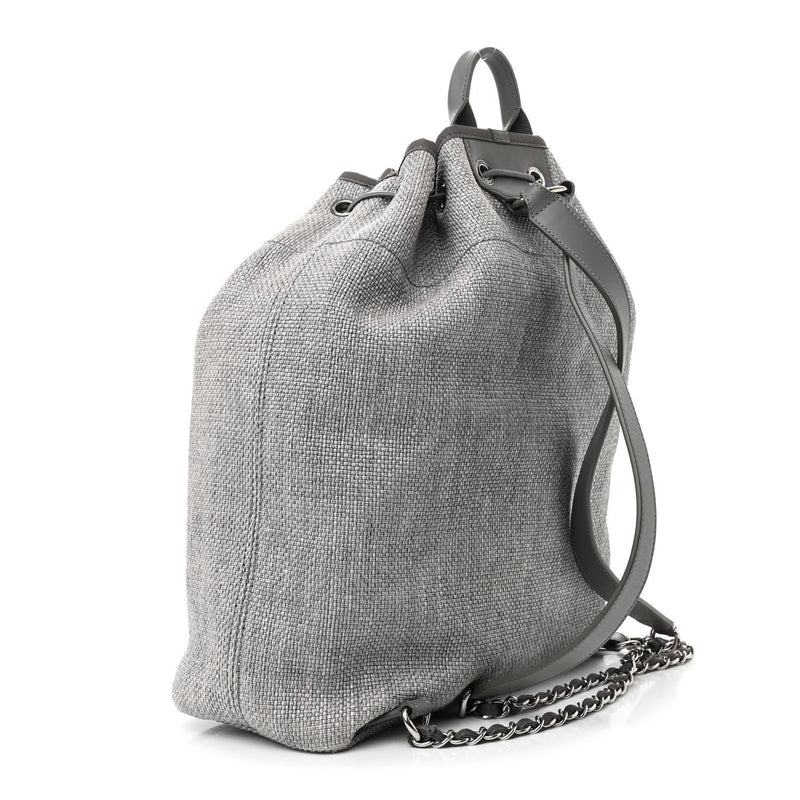 Canvas Large Deauville Backpack Grey