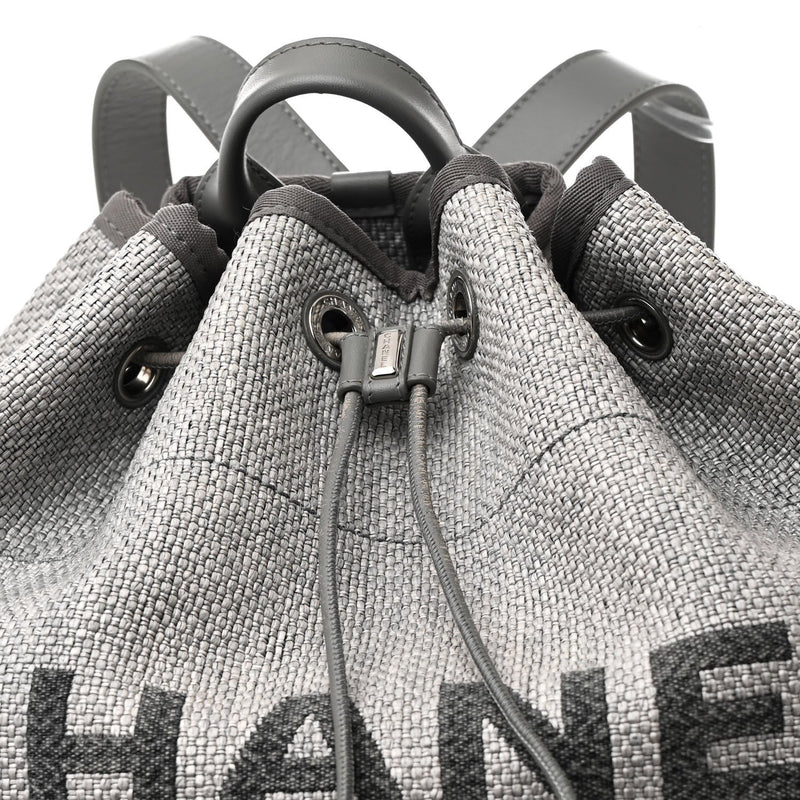 Canvas Large Deauville Backpack Grey