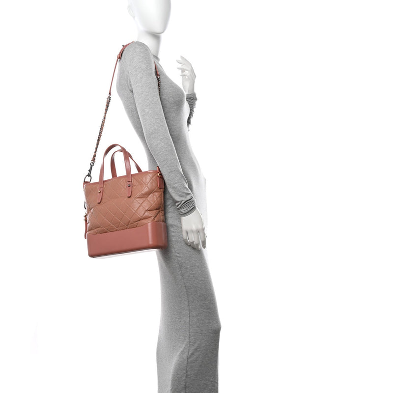 Aged Calfskin Quilted Medium Gabrielle