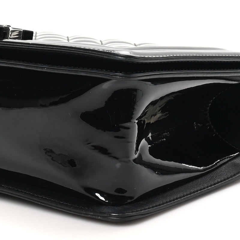 Patent Calfskin Quilted Medium