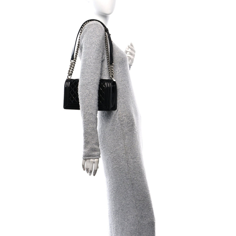 Patent Calfskin Quilted Medium