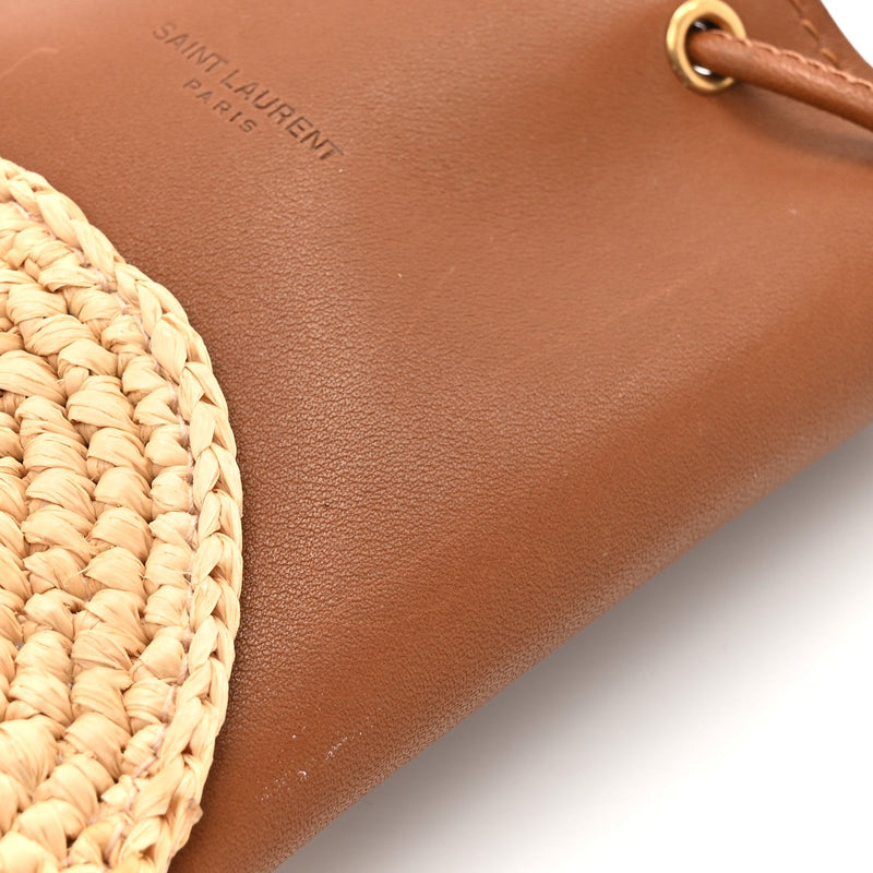 Raffia Cassandre Mini Pochon Crossbody