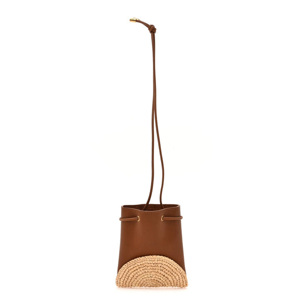 Raffia Cassandre Mini Pochon Crossbody