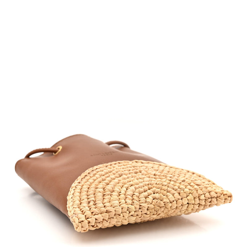Raffia Cassandre Mini Pochon Crossbody