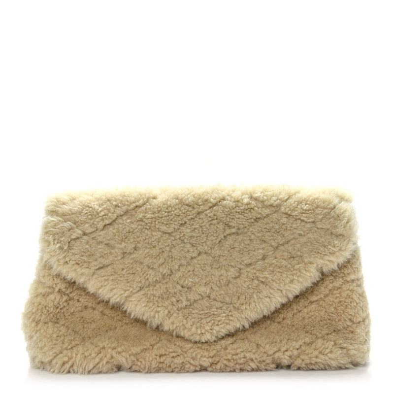 Shearling Lambskin Quilted Sade Puffer