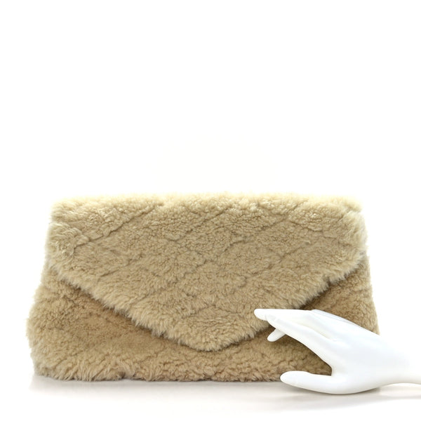 Shearling Lambskin Quilted Sade Puffer