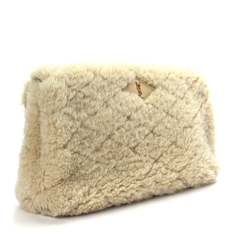 Shearling Lambskin Quilted Sade Puffer