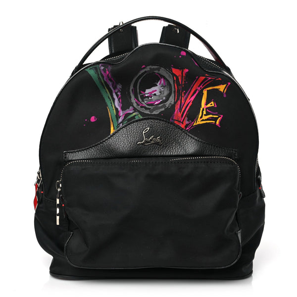 Nylon Calfskin Love Small Backloubi