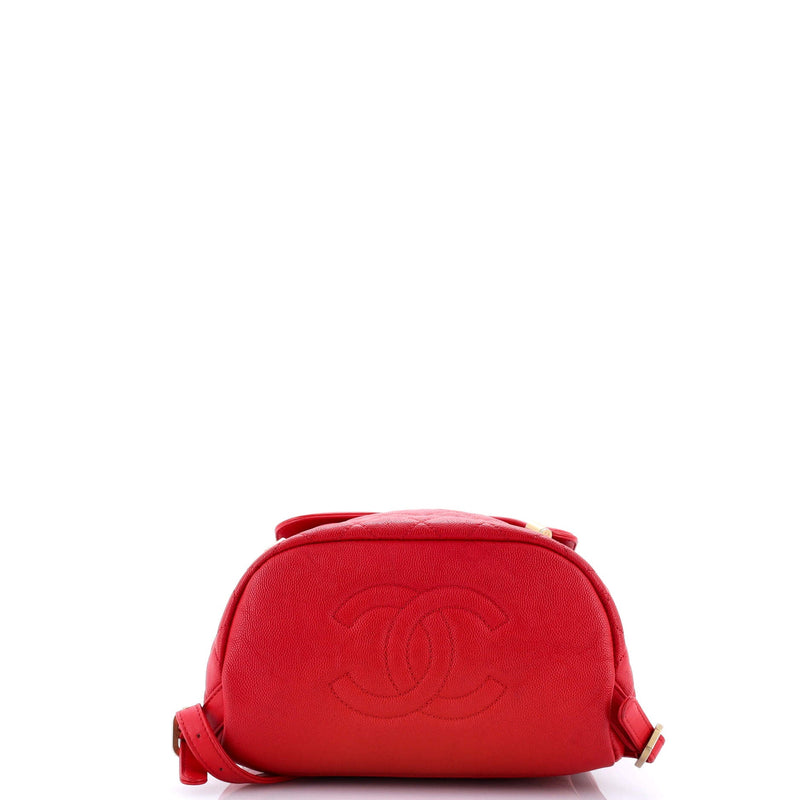 Filigree Backpack Quilted Caviar Large