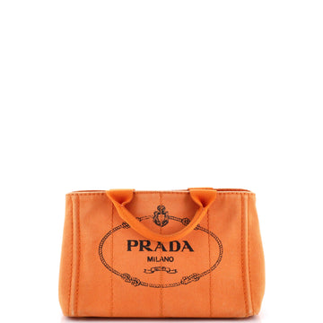 Prada Canapa Convertible Tote Canvas
