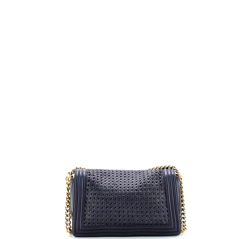 Boy Flap Bag Braided Sheepskin Large