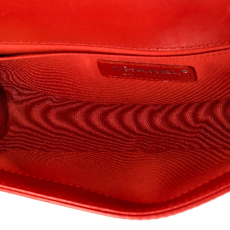 Boy Flap Bag Quilted Perforated Lambskin