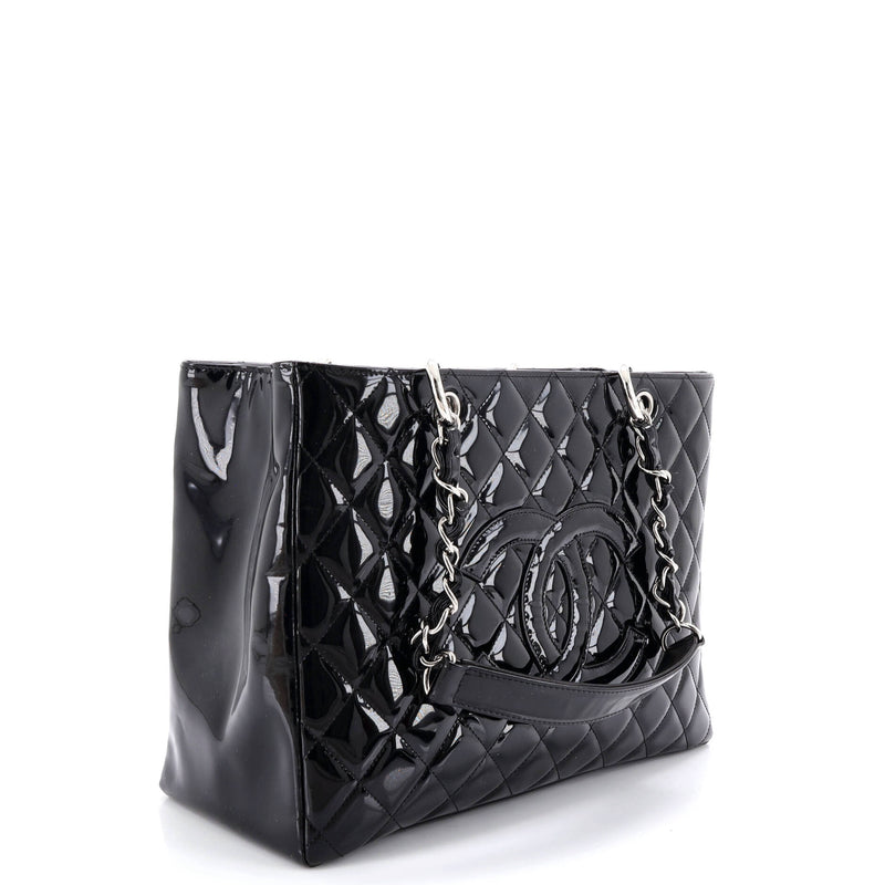 Grand Shopping Tote Quilted Patent