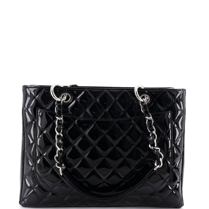 Grand Shopping Tote Quilted Patent