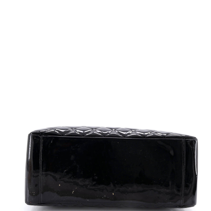 Grand Shopping Tote Quilted Patent