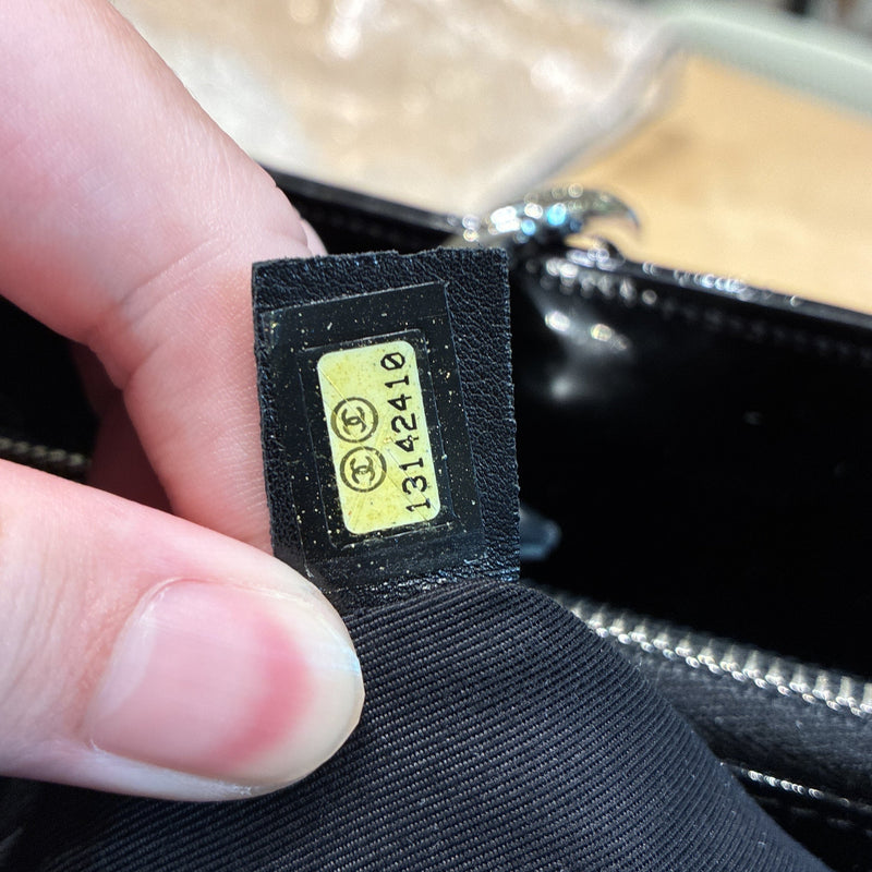 Grand Shopping Tote Quilted Patent