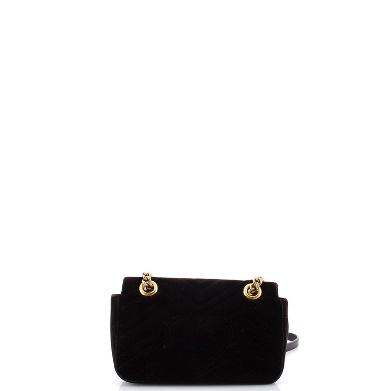 Gg Marmont Flap Bag Matelasse Velvet