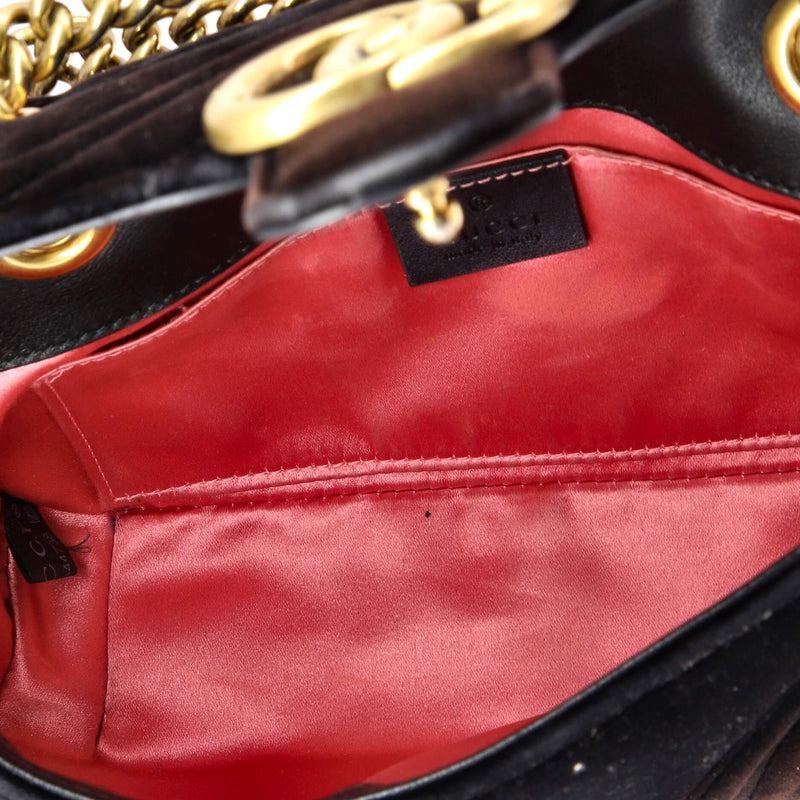 Gg Marmont Flap Bag Matelasse Velvet