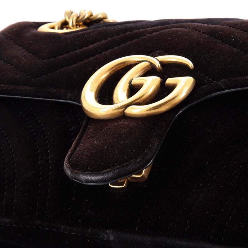 Gg Marmont Flap Bag Matelasse Velvet