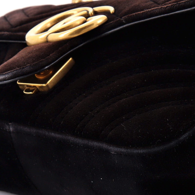 Gg Marmont Flap Bag Matelasse Velvet