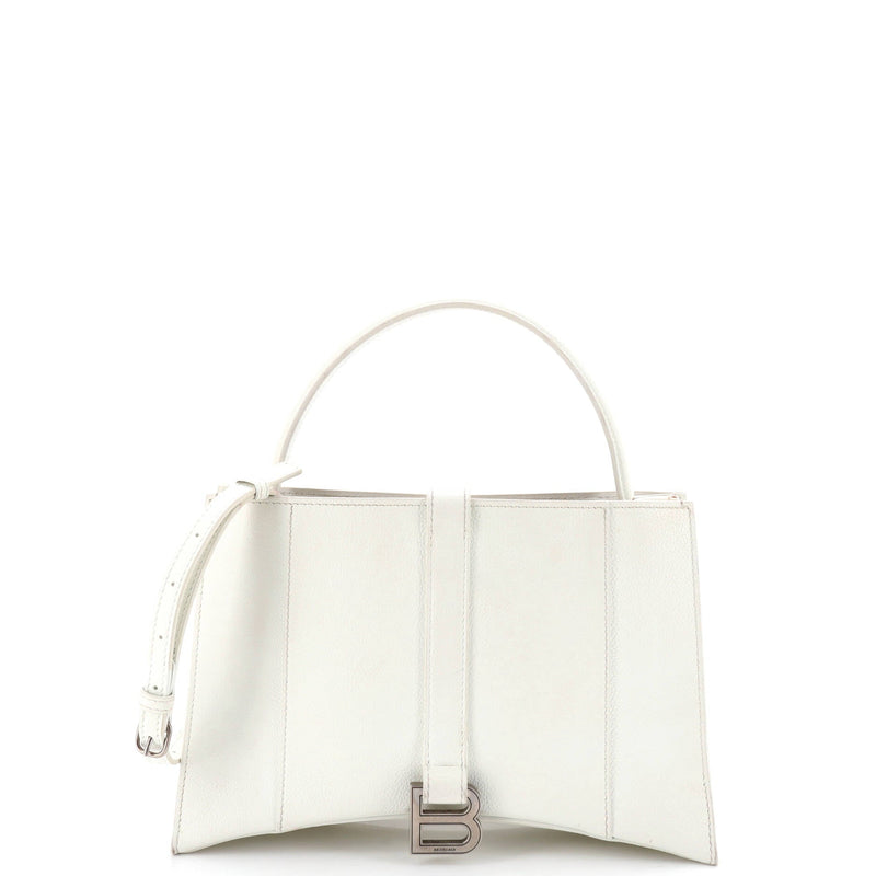 Hourglass East West Tote Leather Small