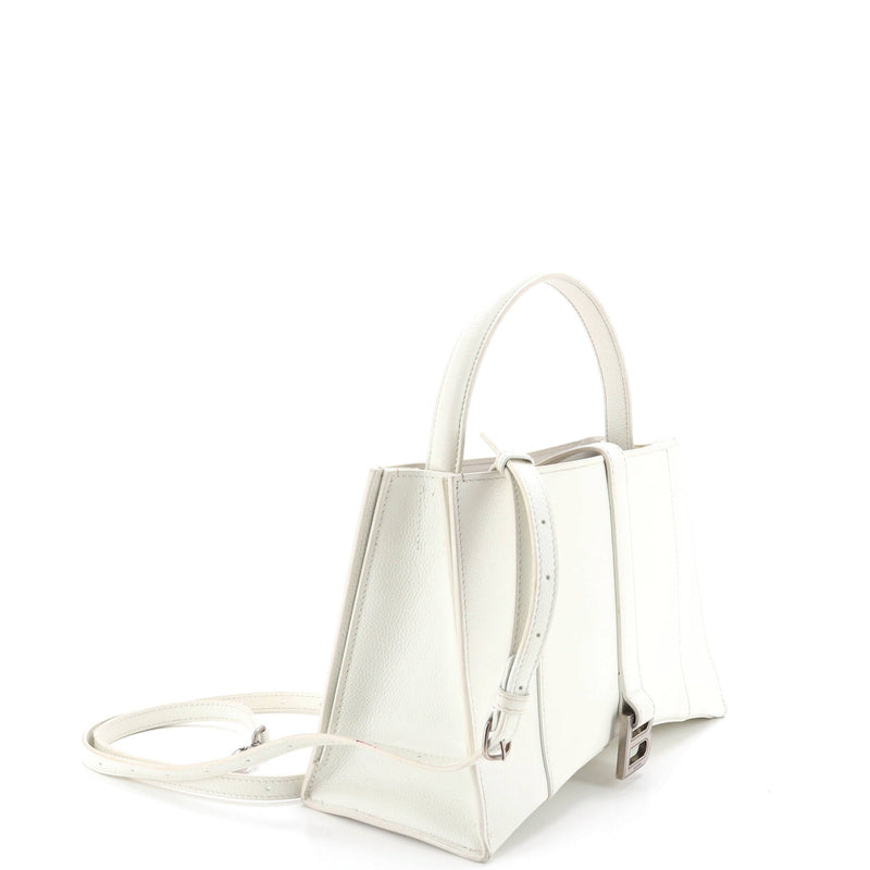 Hourglass East West Tote Leather Small