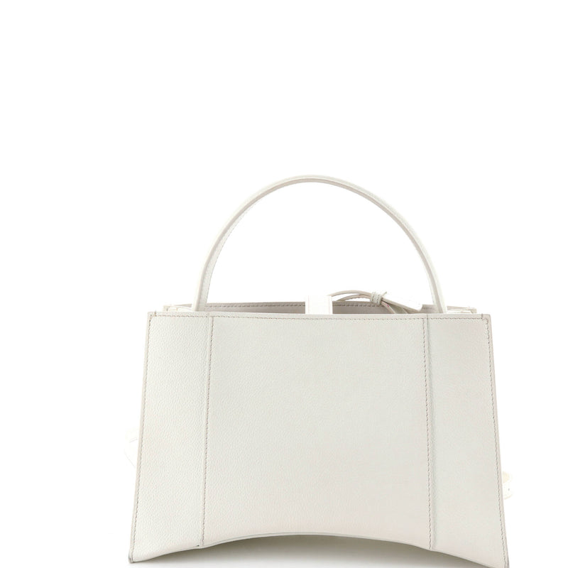 Hourglass East West Tote Leather Small