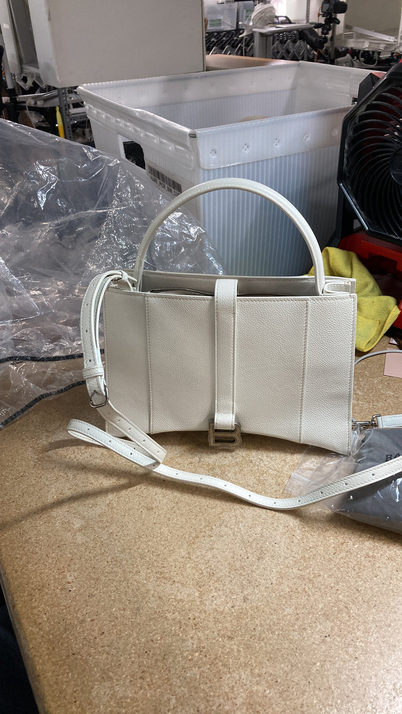 Hourglass East West Tote Leather Small