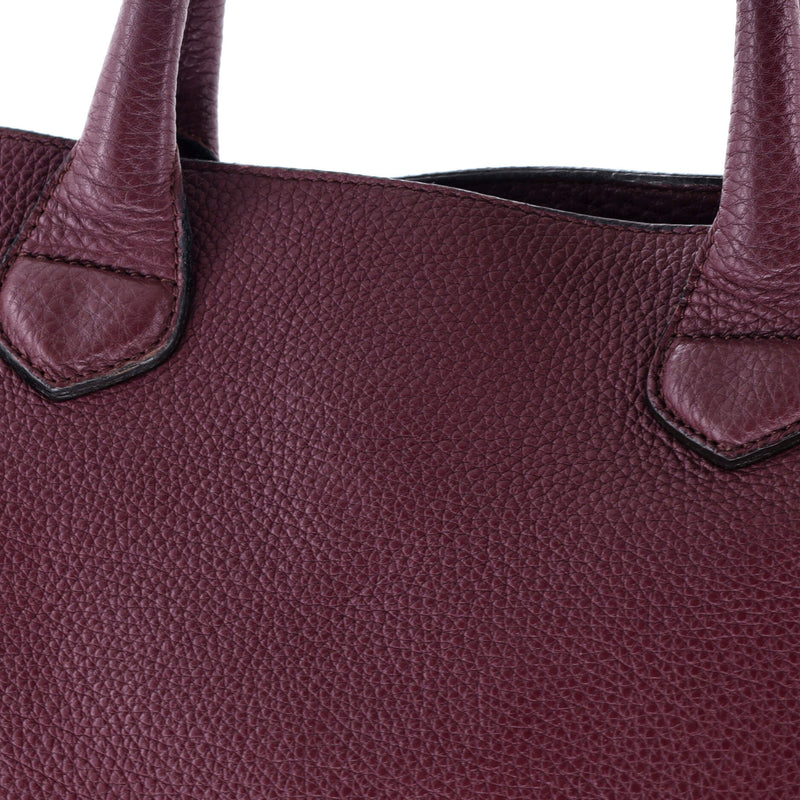 Banner Tote Leather And House Check