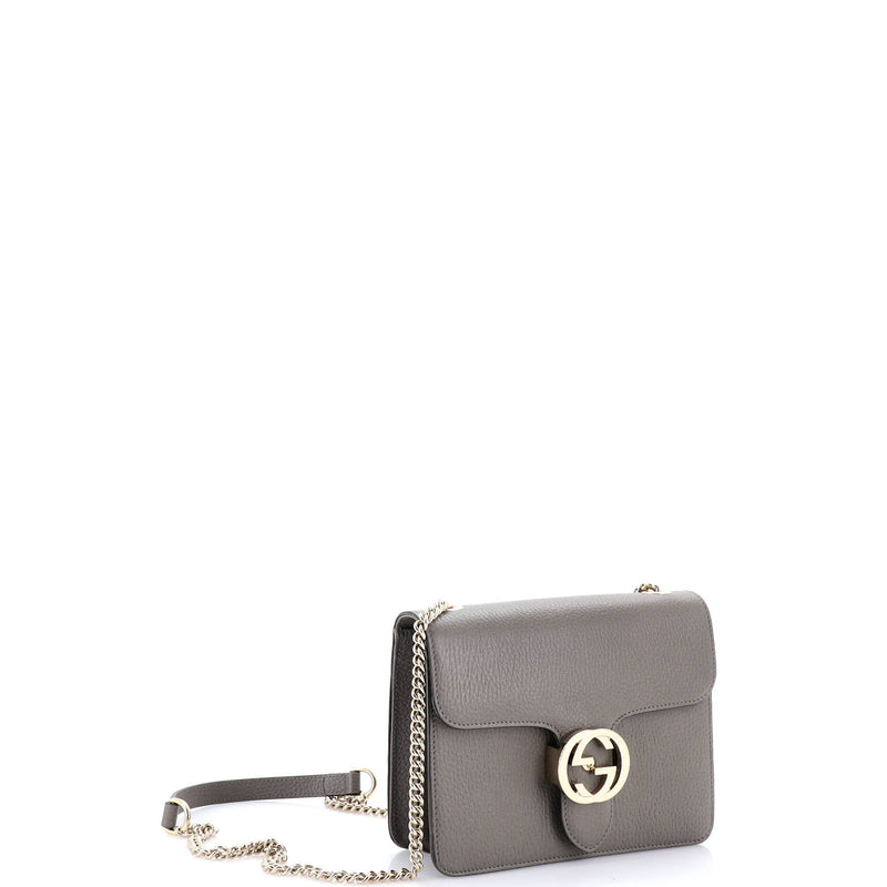 Interlocking Shoulder Bag Leather Small