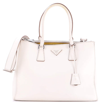 Double Zip Lux Tote Saffiano Leather