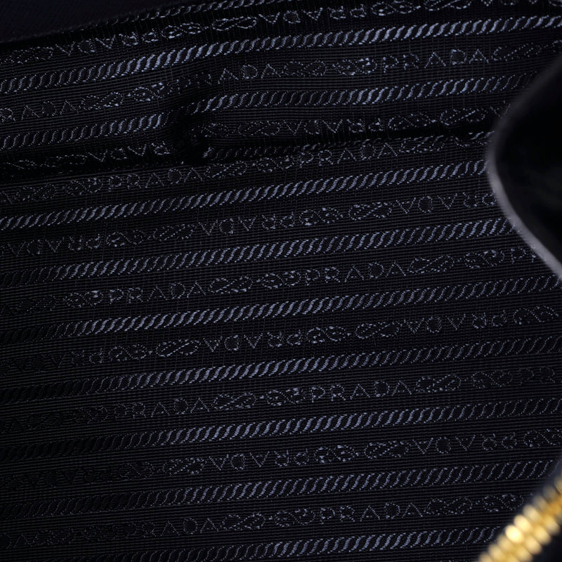 Bicolor Double Zip Lux Tote Saffiano