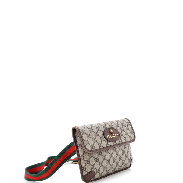 Neo Vintage Flap Belt Bag Gg Coated