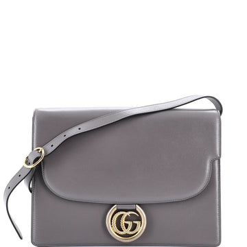 Gg Ring Shoulder Bag Leather Medium