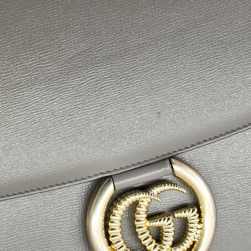 Gg Ring Shoulder Bag Leather Medium