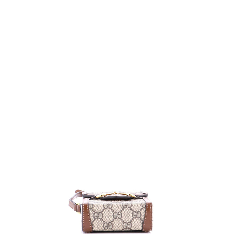 Horsebit Crossbody Bag Gg Coated Canvas