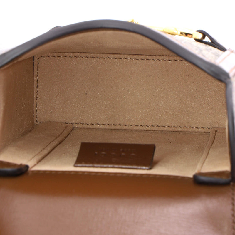 Horsebit Crossbody Bag Gg Coated Canvas