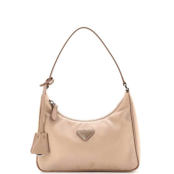 Re-Edition Hobo Tessuto With Saffiano