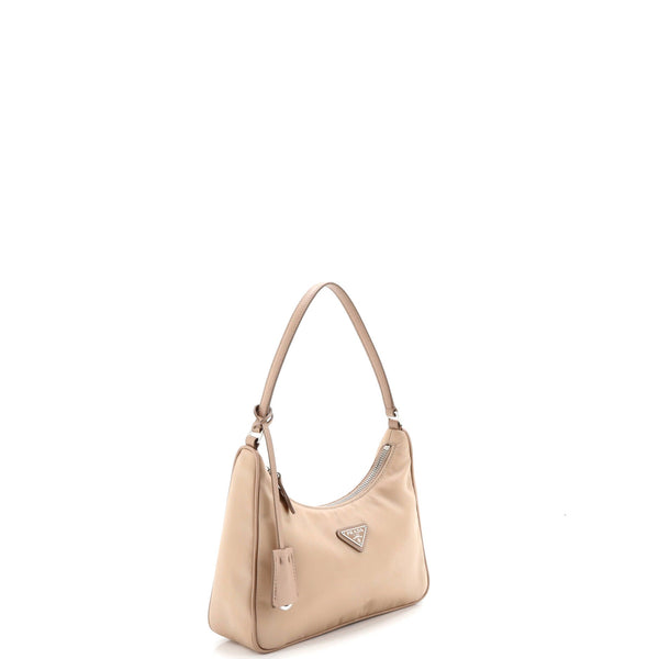 Re-Edition Hobo Tessuto With Saffiano