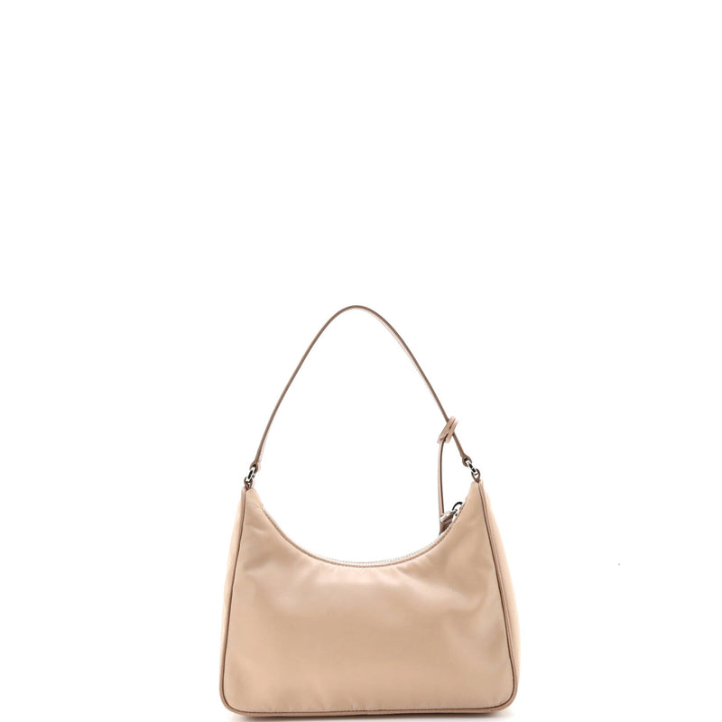 Re-Edition Hobo Tessuto With Saffiano