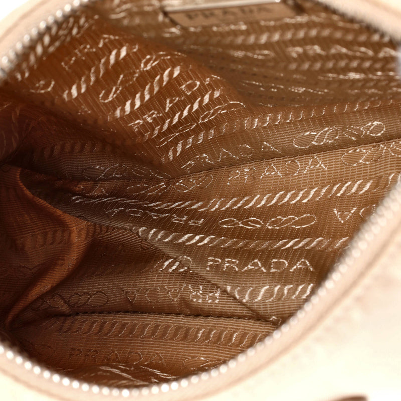 Re-Edition Hobo Tessuto With Saffiano