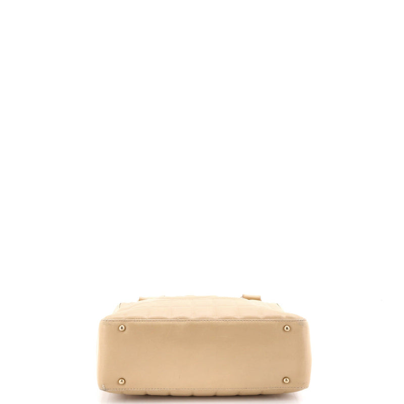 Chocolate Bar Cc Tote Quilted Leather