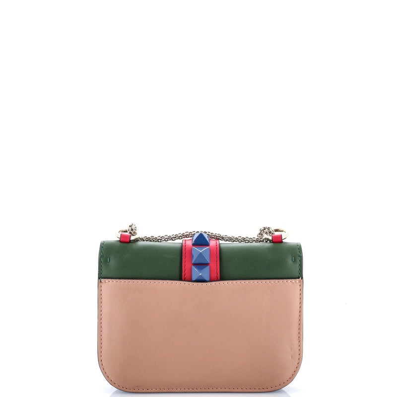 Glam Lock Shoulder Bag Leather Small